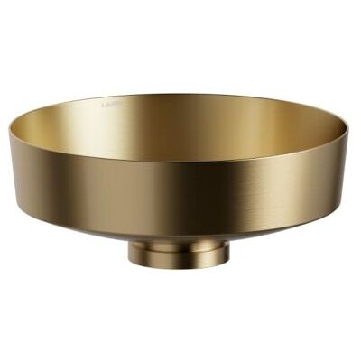 Laufen RIVO Waschtisch-Schale H512RO41551121 400x400x147 mm, rund, Ohne Überlauf, Messing gebürstet Laufen RIVO Waschtisch-Schale H512RO41551121 400x400x147 mm, rund, Ohne Überlauf, Messing gebürstet