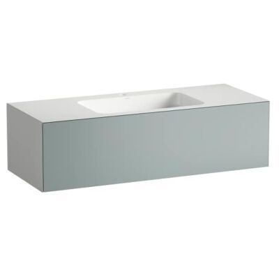 Laufen Waschplatz 1254x500x350 H580FO55211111 1254x500x350 mm, mit Armaturenbank, mit einem Hahnloch, mittig, ohne Überlauf, Farbe: Fossilgrau Laufen Waschplatz 1254x500x350 H580FO55211111 1254x500x350 mm, mit Armaturenbank, mit einem Hahnloch, mittig, ohne Überlauf, Farbe: Fossilgrau