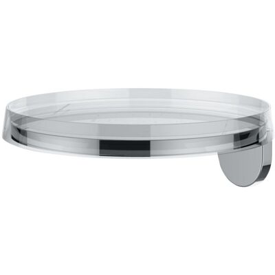LAUFEN Kartell Wandablage H3853330040001 185 x 185 mm, mit Deko Disc in kristallklar LAUFEN Kartell Wandablage H3853330040001 185 x 185 mm, mit Deko Disc in kristallklar