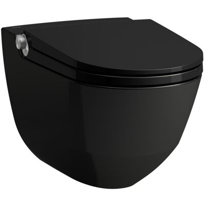 LAUFEN Cleanet Riva Dusch-WC H8206910200001 mit WC-Sitz, spülrandlos schwarz glänzend LAUFEN Cleanet Riva Dusch-WC H8206910200001 mit WC-Sitz, spülrandlos schwarz glänzend
