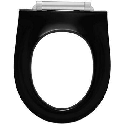 Pressalit Projecta D Solid Pro WC-Sitz - Automatische Absenkautomatik, Edelstahl, Schwarz Pressalit Projecta D Solid Pro WC-Sitz - Automatische Absenkautomatik, Edelstahl, Schwarz