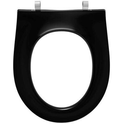 Pressalit Objecta D Pro WC-Sitz - Edelstahl, Schwarz, Belastbar Pressalit Objecta D Pro WC-Sitz - Edelstahl, Schwarz, Belastbar
