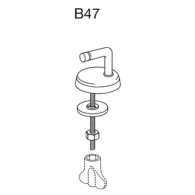 Pressalit Universalscharnier B47 B47P999 Edelstahl, Ersatzteil Pressalit Universalscharnier B47 B47P999 Edelstahl, Ersatzteil