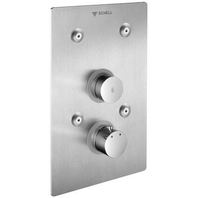 Schell Wandeinbau Dusche Basic Thermostat Edelstahl - 019002899 Schell Wandeinbau Dusche Basic Thermostat Edelstahl - 019002899
