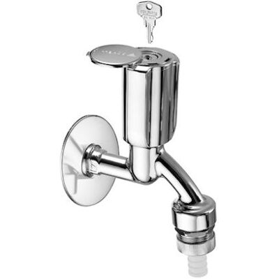 Schell Secur Auslaufventil 033520699 G 1/2 AG, verchromt, Griff abschließbar Schell Secur Auslaufventil 033520699 G 1/2 AG, verchromt, Griff abschließbar