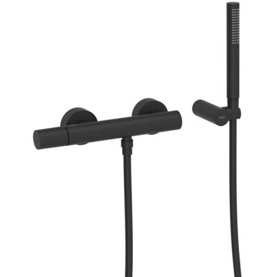TRES Study Matt Schwarz Wand-Duschmischer - Duschset TRES Study Matt Schwarz Wand-Duschmischer - Duschset