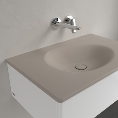 Villeroy & Boch Antao Waschbecken - Rechteckig, Mandel, CeramicPlus - Waschbecken Villeroy & Boch Antao Waschbecken - Rechteckig, Mandel, CeramicPlus - Waschbecken