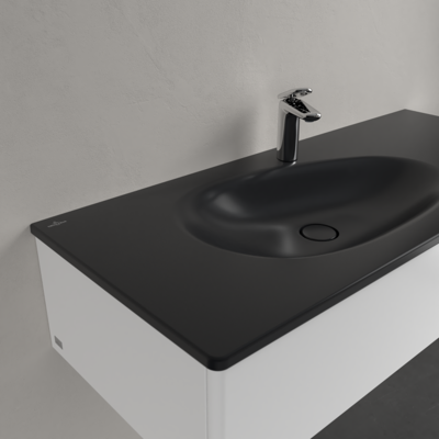 Villeroy & Boch Antao Waschtisch - Schwarz, 1200x500mm, Rechteckig, 1 Loch Villeroy & Boch Antao Waschtisch - Schwarz, 1200x500mm, Rechteckig, 1 Loch