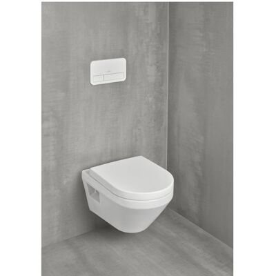 Villeroy und Boch Architectura Combi-Pack-Wand-Tiefspüler 5684CLR1 37x53cm, oval, waagerecht, TwistFlush, Wandmontage, Weiß Alpin CeramicPlus Villeroy und Boch Architectura Combi-Pack-Wand-Tiefspüler 5684CLR1 37x53cm, oval, waagerecht, TwistFlush, Wandmontage, Weiß Alpin CeramicPlus
