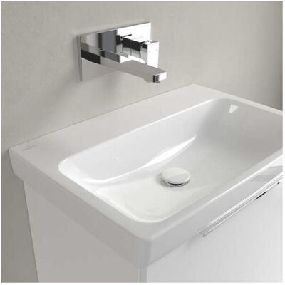 Villeroy und Boch Architectura Waschbecken 4A8768R1 650 x 445 x 165 mm, Weiß Alpin CeramicPlus, ohne Überlauf Villeroy und Boch Architectura Waschbecken 4A8768R1 650 x 445 x 165 mm, Weiß Alpin CeramicPlus, ohne Überlauf