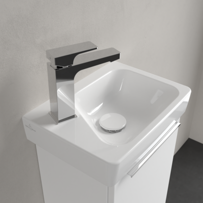 Villeroy und Boch Architectura Handwaschbecken 43853701 36x26cm, Becken rechts, 1 Hahnloch, ohne Überlauf, Weiß Alpin Villeroy und Boch Architectura Handwaschbecken 43853701 36x26cm, Becken rechts, 1 Hahnloch, ohne Überlauf, Weiß Alpin