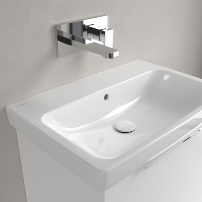 Villeroy und Boch Architectura Waschbecken 4A876701 650 x 445 x 165 mm, Weiß Alpin, mit Überlauf Villeroy und Boch Architectura Waschbecken 4A876701 650 x 445 x 165 mm, Weiß Alpin, mit Überlauf