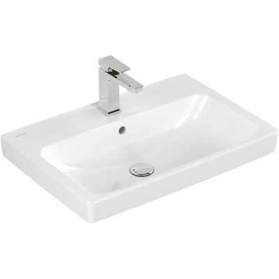 Villeroy und Boch Architectura Waschtisch 4A8765T2 65x44,5cm, 1 Hahnloch, mit Überlauf, weiß AntiBac C-plus Villeroy und Boch Architectura Waschtisch 4A8765T2 65x44,5cm, 1 Hahnloch, mit Überlauf, weiß AntiBac C-plus