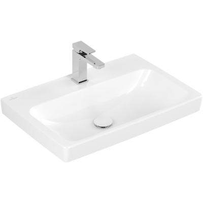 Villeroy und Boch Architectura Waschbecken 4A8766T2 650 x 445 x 165 mm, Weiß Alpin AntiBac CeramicPlus, ohne Überlauf Villeroy und Boch Architectura Waschbecken 4A8766T2 650 x 445 x 165 mm, Weiß Alpin AntiBac CeramicPlus, ohne Überlauf