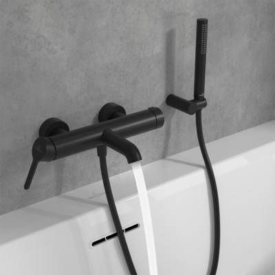 Villeroy und Boch Skyla Badewannenarmatur TVS116003000K5 Messing, Matt Black Villeroy und Boch Skyla Badewannenarmatur TVS116003000K5 Messing, Matt Black