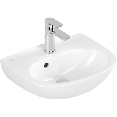 Villeroy & Boch O.novo Handwaschbecken - Oval, Weiß Alpin, 450x360 mm, CeramicPlus Villeroy & Boch O.novo Handwaschbecken - Oval, Weiß Alpin, 450x360 mm, CeramicPlus