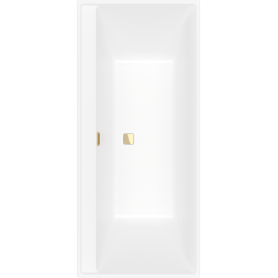 Villeroy und Boch Collaro Rechteck-Badewanne UBA180COR2JV-RW 180x80cm, Einbauausführung Gold, Wannenfarbe Stone White Villeroy und Boch Collaro Rechteck-Badewanne UBA180COR2JV-RW 180x80cm, Einbauausführung Gold, Wannenfarbe Stone White