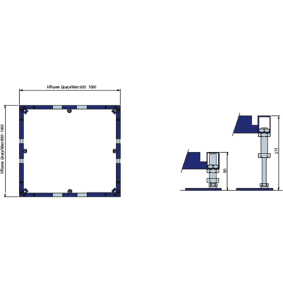 Villeroy & Boch Duschrahmen für Quaryl bis 100x100cm Villeroy & Boch Duschrahmen für Quaryl bis 100x100cm