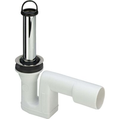 Viega Ablaufgarnitur 103408 DN 40/50x70x120mm, Messing verchromt, Abgang waagerecht Viega Ablaufgarnitur 103408 DN 40/50x70x120mm, Messing verchromt, Abgang waagerecht