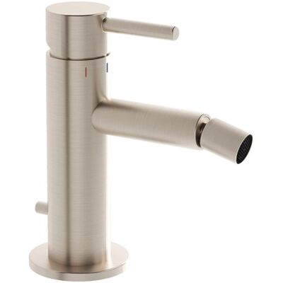 Vitra Origin Bidetarmatur - Ausladung 105mm, Nickel gebürstet Vitra Origin Bidetarmatur - Ausladung 105mm, Nickel gebürstet