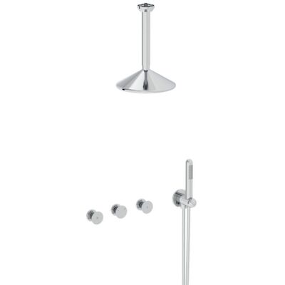 Vitra Liquid A42777 Chrom Duschsystem - Komplettset Vitra Liquid A42777 Chrom Duschsystem - Komplettset