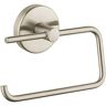 Hansgrohe Papierrollenhalter Logis 40526820 brushed nickel, Messing, ohne Deckel