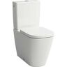 Laufen Meda Stand-WC-Kombination H8241114000001 36x68cm, spülrandlos, weiß mit LCC