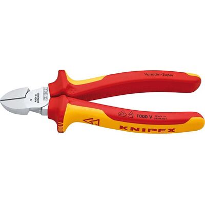 KNIPEX Seitenschneider 7006180, 180mm Mehrkomponenten-Griffen KNIPEX Seitenschneider 7006180, 180mm Mehrkomponenten-Griffen