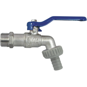 AquaCraft Kugelauslaufventil 3/4 Zoll AG 1001000129 Hebelgriff blau, Metallhülle, messing AquaCraft Kugelauslaufventil 3/4 Zoll AG 1001000129 Hebelgriff blau, Metallhülle, messing