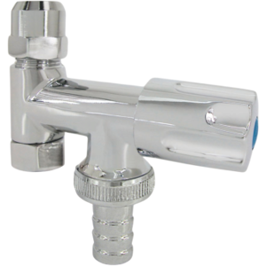 AquaCraft Doppeleckventil m. Comfortgriff YRBA61001000124 Kunststofftülle, 1/2", verchromt AquaCraft Doppeleckventil m. Comfortgriff YRBA61001000124 Kunststofftülle, 1/2", verchromt
