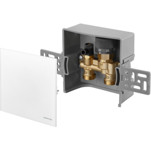 Oventrop Unibox Rücklauftemperaturregelung 1022760 Echtglas weiß, mit Ventil und Rücklauftemperaturbegrenzer Oventrop Unibox Rücklauftemperaturregelung 1022760 Echtglas weiß, mit Ventil und Rücklauftemperaturbegrenzer