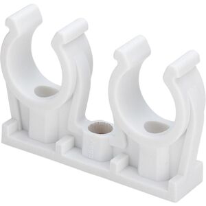 Viega 94826C2 Rohr-Clip - 15mm, Kunststoff, doppelt - Rohrklemme Viega 94826C2 Rohr-Clip - 15mm, Kunststoff, doppelt - Rohrklemme