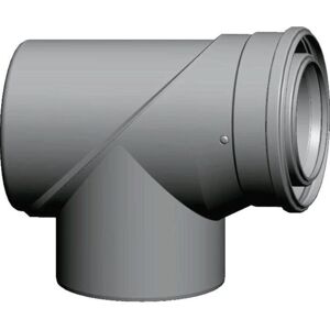 Wolf Modell 2651543 - 87° Revisions-T-Stück für Luft- / Abgasrohr Wolf Modell 2651543 - 87° Revisions-T-Stück für Luft- / Abgasrohr