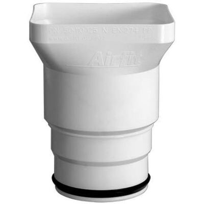 Airfit Plus Trichtersiphon 50126TS Abgang DN 50-125, aus Polypropylen, vergrößerter Einlaufbereich Airfit Plus Trichtersiphon 50126TS Abgang DN 50-125, aus Polypropylen, vergrößerter Einlaufbereich