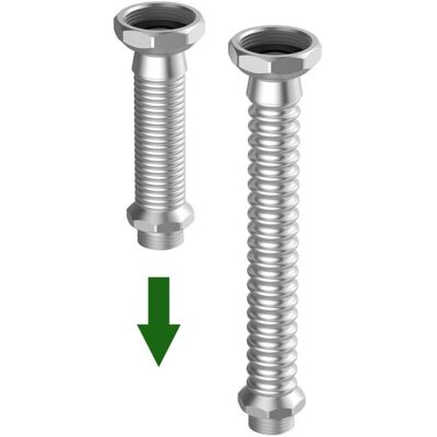 Flamco M46006 Verbindungsrohr - 3/4" x 1/2", 80mm, Rot Flamco M46006 Verbindungsrohr - 3/4" x 1/2", 80mm, Rot