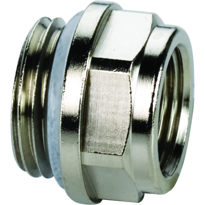 Flamco Simplex Reduzierstopfen - Nickel Messing - 110°C - 10 bar - G 1/2 MxG 3/8 F Flamco Simplex Reduzierstopfen - Nickel Messing - 110°C - 10 bar - G 1/2 MxG 3/8 F