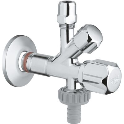 Grohe WAS Kombi-Eckventil 22034000 chrom, 3/8", selbstdichtend Grohe WAS Kombi-Eckventil 22034000 chrom, 3/8", selbstdichtend