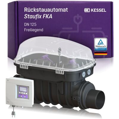 KESSEL Rückstauautomat Staufix FKA DN 125, freiliegend 84125 DN 125, für fäkalienhaltiges Abwasser, mit Comfort-Schaltgerät, KESSEL Rückstauautomat Staufix FKA DN 125, freiliegend 84125 DN 125, für fäkalienhaltiges Abwasser, mit Comfort-Schaltgerät,