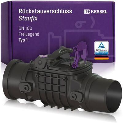 Kessel Rückstauverschluss 720100 DN 100, L/H 389 x 230 mm, freiliegend, Kunststoff Kessel Rückstauverschluss 720100 DN 100, L/H 389 x 230 mm, freiliegend, Kunststoff