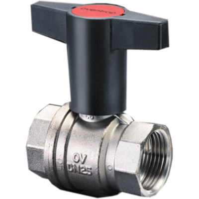 Oventrop Kugelhahn Optibal Knebelgriff 1077110 DN32, 1 1/4" Innengewinde, PN16, Messing Oventrop Kugelhahn Optibal Knebelgriff 1077110 DN32, 1 1/4" Innengewinde, PN16, Messing