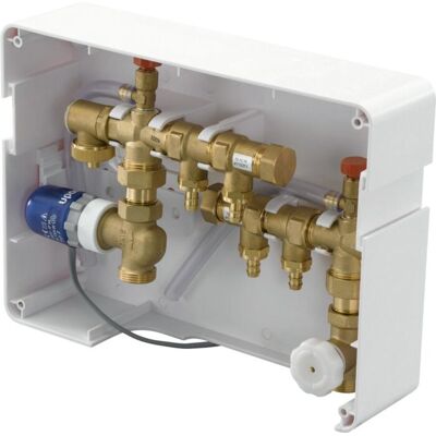 Uponor Minitec UP-Anschlussbox 1005272 220x300mm, für 3 Heizkreis Uponor Minitec UP-Anschlussbox 1005272 220x300mm, für 3 Heizkreis