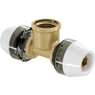 Uponor RTM T-Stück 1048588 20 mm x Rp 1/2, mit IG Uponor RTM T-Stück 1048588 20 mm x Rp 1/2, mit IG