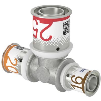 Uponor S-Press PLUS T-Stück 1070570 20 x 25 x 16 mm, reduziert Uponor S-Press PLUS T-Stück 1070570 20 x 25 x 16 mm, reduziert