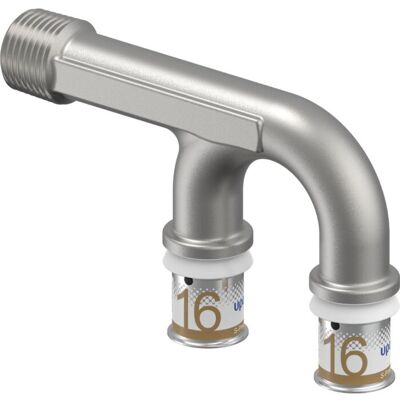 Uponor S-Press Plus U-Armaturenanschluss 1070636 16 mm x Rp 1/2 x 16 mm Uponor S-Press Plus U-Armaturenanschluss 1070636 16 mm x Rp 1/2 x 16 mm