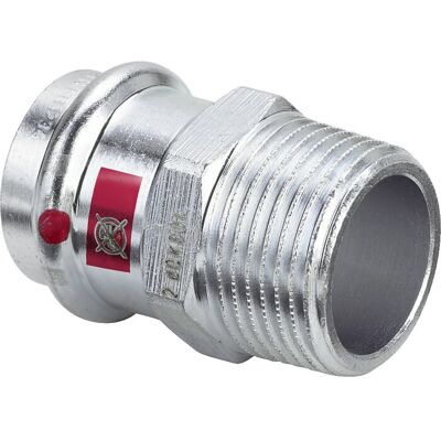 Viega Prestabo Übergangsstück 559038 22 mm x R 3/4, Stahl unlegiert, SC-Contur, Mehrkant Viega Prestabo Übergangsstück 559038 22 mm x R 3/4, Stahl unlegiert, SC-Contur, Mehrkant