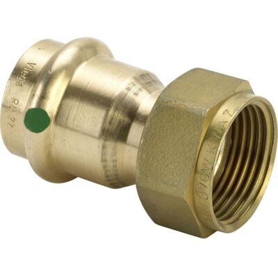 Viega Sanpress Verschraubung 351502 22 mm x G 3/4, Rotguss oder Siliziumbronze, flachdichtend, SC-Contur Viega Sanpress Verschraubung 351502 22 mm x G 3/4, Rotguss oder Siliziumbronze, flachdichtend, SC-Contur