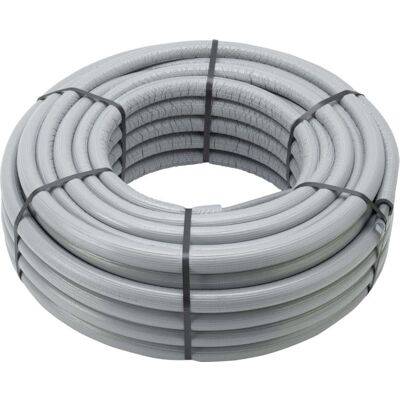 Viega Raxofix Mehrschichtverbund-Rohr 645816 20 x 2,8 mm, 50 m Ring, Dämmung 9 mm, Kunststoff grau Viega Raxofix Mehrschichtverbund-Rohr 645816 20 x 2,8 mm, 50 m Ring, Dämmung 9 mm, Kunststoff grau