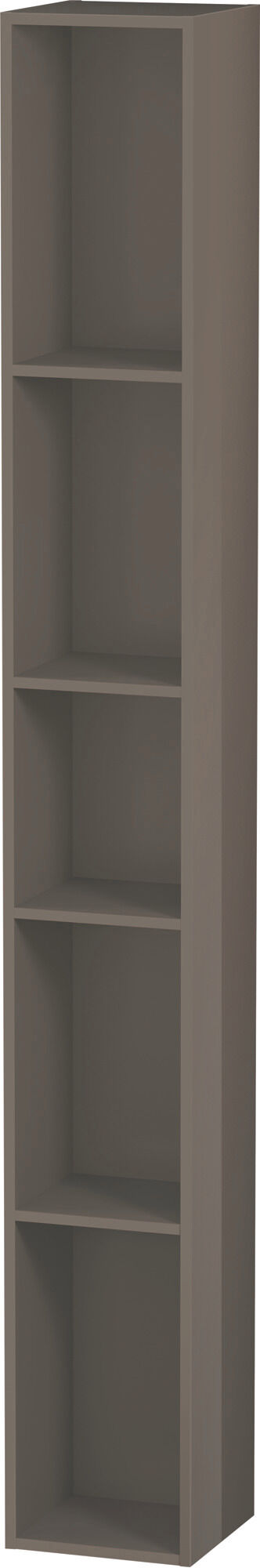 Duravit L-Cube Regalelement LC120608989 18x18x140cm, 5 Fächer, vertikal, flannel grey hochglanz