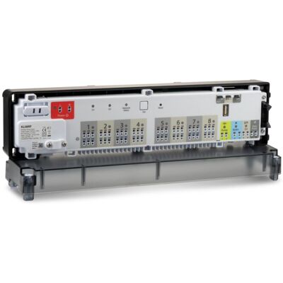 Premium SALUS 8-Zonen Funkregelklemmleiste 230V 132801 max. 3 Stelleantriebe pro Zone Premium SALUS 8-Zonen Funkregelklemmleiste 230V 132801 max. 3 Stelleantriebe pro Zone