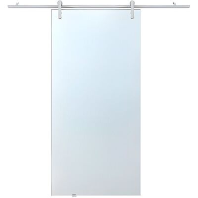 Vente-unique Schiebetür mit Laufschienensystem - 205 x 83 cm - Sicherheitsglas - CLEAVER Vente-unique Schiebetür mit Laufschienensystem - 205 x 83 cm - Sicherheitsglas - CLEAVER